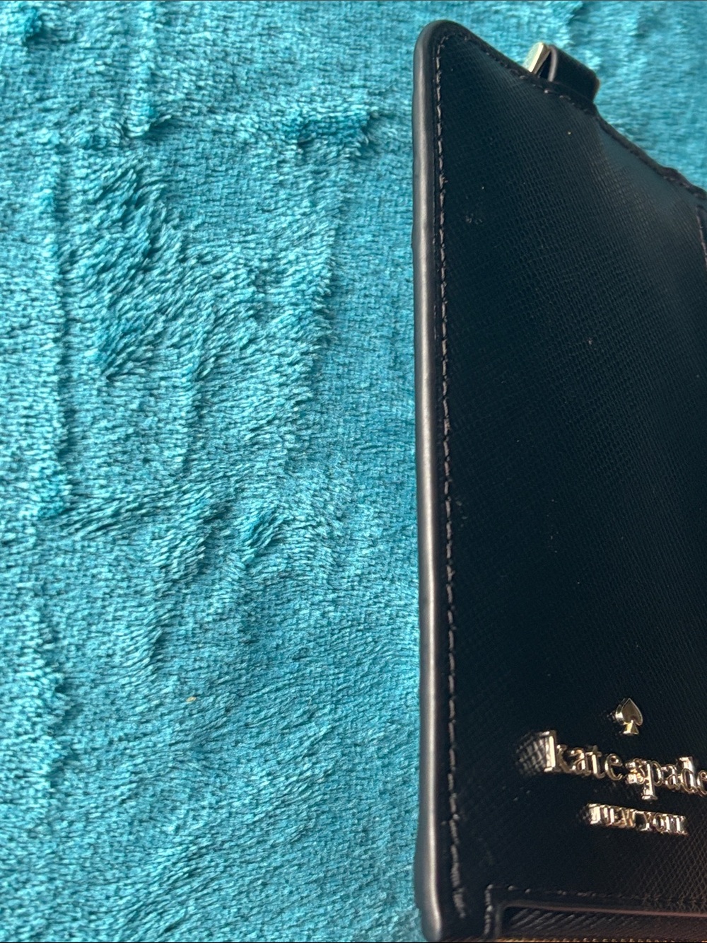 Kate Spade Saffiano Leather ID/Cash/Card Holder with Strap - Picture 9 of 12